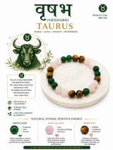 Taurus (Vrishabh Rashi) Crystal Bracelet