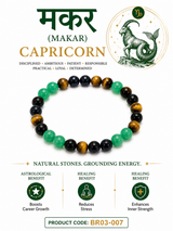 Capricorn (Makar Rashi) Crystal Bracelet