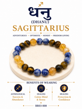 Sagittarius (Dhanu Rashi) Crystal Bracelet
