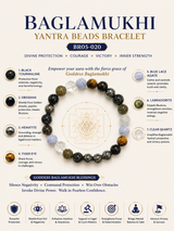 Baglamukhi Yantra Beads Bracelet