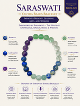 Saraswati Yantra Beads Bracelet