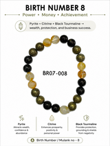 Mulank / Birth Number 8 Bracelet