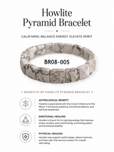 Howlite Pyramid Bracelet