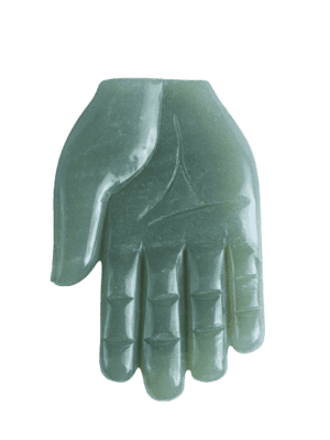 Hands Healing jade Crystals Palm Home Decor