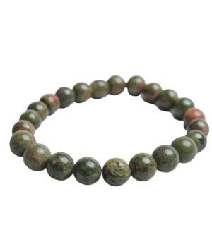 Unakite epidote stone bracelet