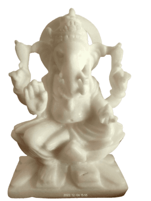 lord Ganesh marble statute white